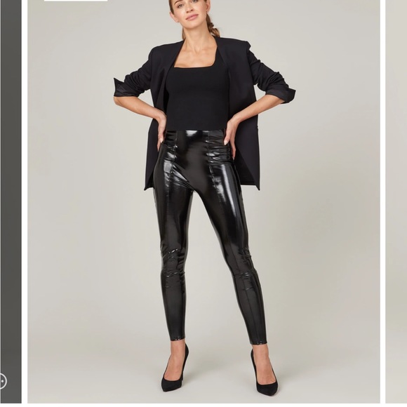 NWT Faux Patent Leather Leggings SIZE SMALL